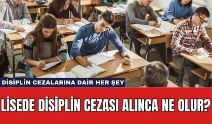 Lisede Disiplin Cezaları - Disipline Gidince Ne Olur?