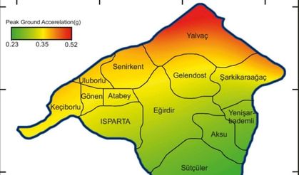 Isparta Kaçıncı Seviye Deprem Bölgesi?