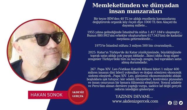 Memleketimden ve dünyadan insan manzaraları