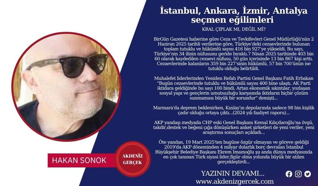 İstanbul, Ankara, İzmir, Antalya seçmen eğilimleri